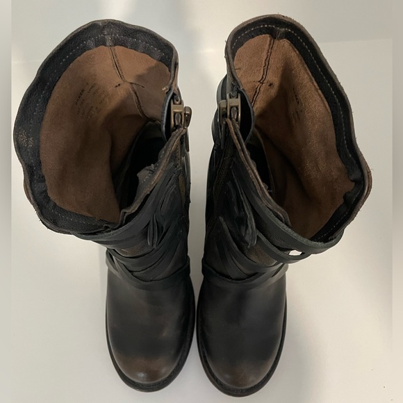 FREEBIRD BY STEVEN Baker Western Brown Burnished Leather Boot, Size 7 - Picture 4 of 5